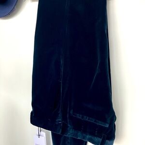 BEAUTIFUL PAUL SMITH EVENING NAVY BLUE VELVET TROUSERS SIZE 32 BNWT